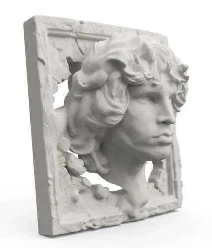 Quadro Escultura Jim Morrison