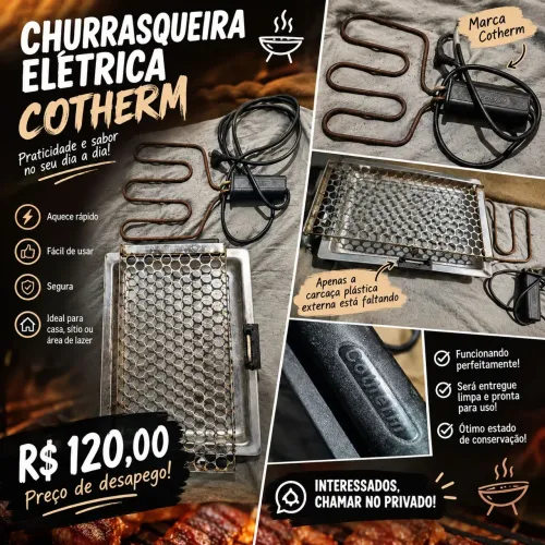 CHURRASQUEIRA ELÉTRICA COTHERM À VENDA! ?