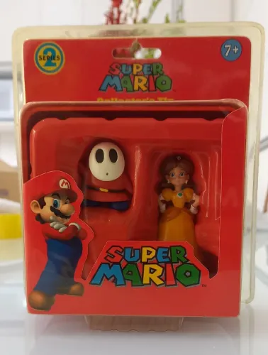 BONECOS NA LATA LICENCIADOS SUPER MARIO COLLECTOR'S TIN BLISTER LACRADO