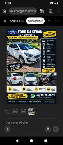 Ford KA+ Sedan 1.0 Tivct Flex 4P 2020