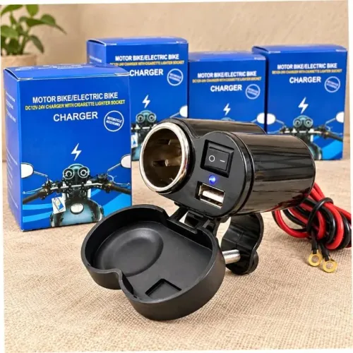Carregador USB para Moto com Isqueiro LeLong - R$ 39,99