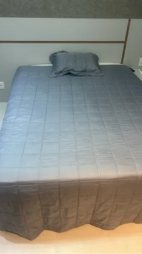 Cama Queen - Box e Colchão