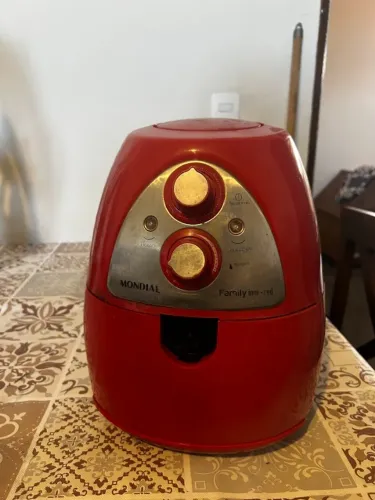Fritadeira Elétrica Airfryer Mondial Family Inox-Red - Funcionando Perfeitamente