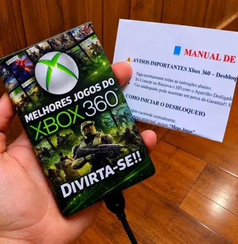 Hd Externo Para Xbox 360 320gb Com +70 Jogos Plug And Play