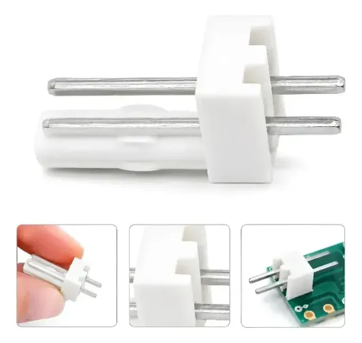 Kit 86 Conectores KK 2 Vias 2,54mm Macho 180° para PCI