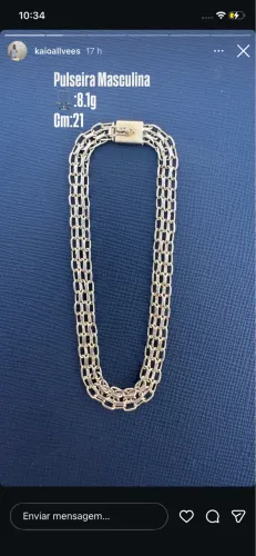 Compra e Vendas de ouro pulseira masculina