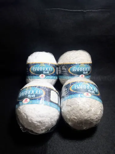 04 rolos fio linha barroco sofot 200g Novo