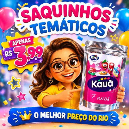 SAQUINHOS METALIZADOS PERSONALIZADOS PARA FESTAS 