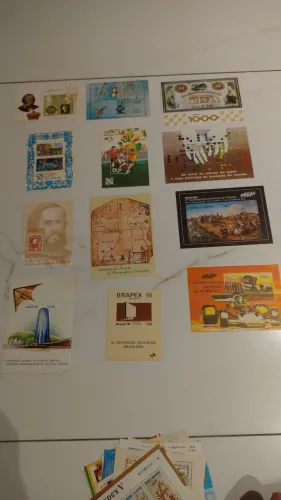 Conjunto de selos blocos brasileiros B
