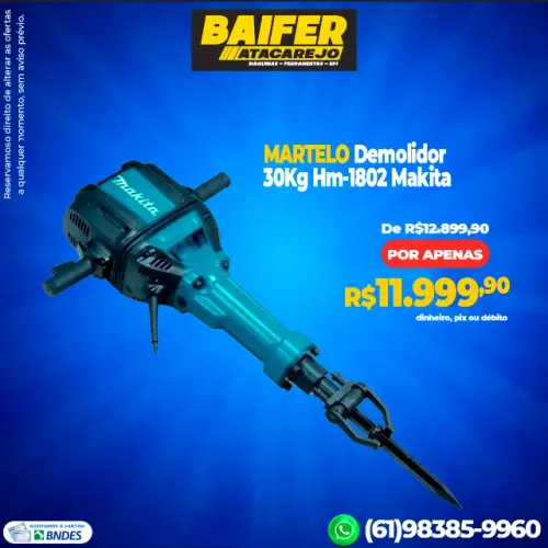 Martelo Demolidor 30Kg Hm-1802 Makita