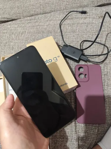 NOVISSIMO! Celular Motorola Moto G35 5g - Cinza - 256GB