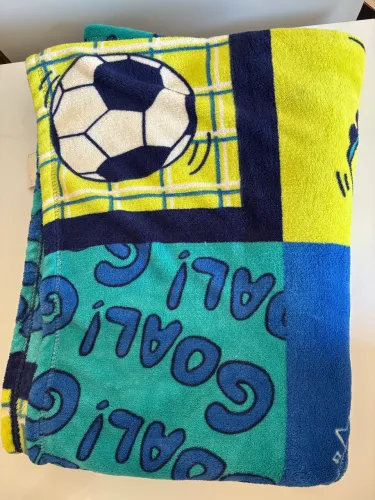 Manta Solteiro Soft Infantil Futebol Pernambucanas 1,50x2m