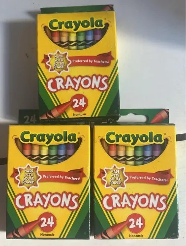 Caixa de 24 cores Giz de cera Crayola