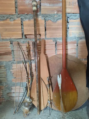ARTESANATOS de decoração REMO FLECHA ZARABATANA