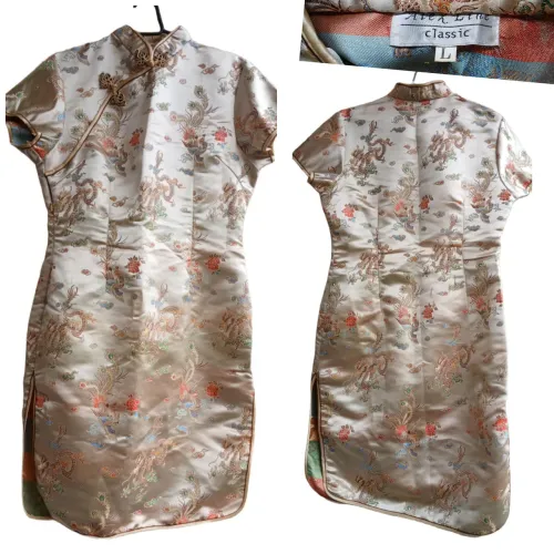 Vestido Estilo Chinês bordado