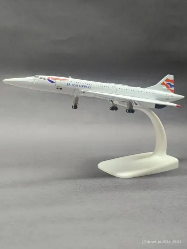 Concorde 16cm avião de ferro