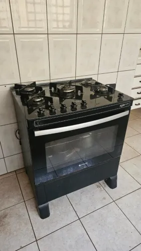 Fogão Atlas Agile Glass 5 bocas com forno