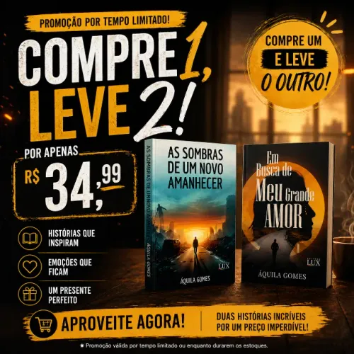 2 Livros por R$34,99 - Histórias que Vão Te Prender (APENAS AS PRIMEIRAS 200UNIDADES)