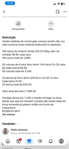 Materiais para construção