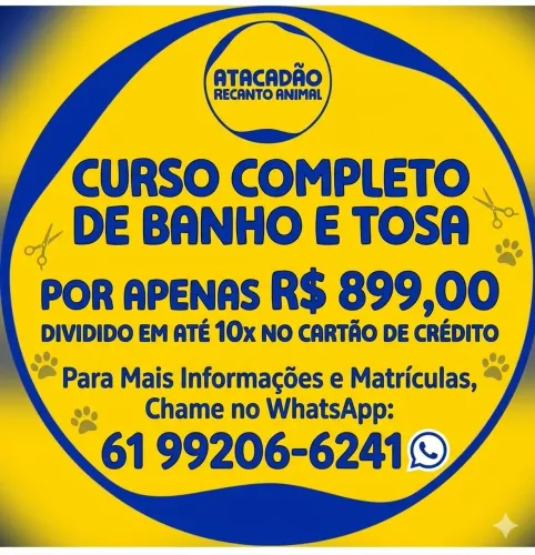 Curso de banho e tosa