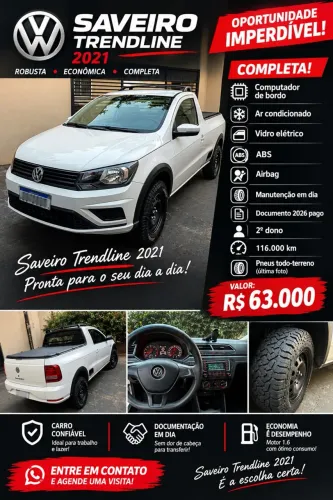 Volkswagen Saveiro Trendline 1.6 T.flex 8V 2021