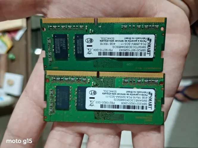 Memória RAM para Notebook 4GB DDR4 - Funcionando Perfeitamente