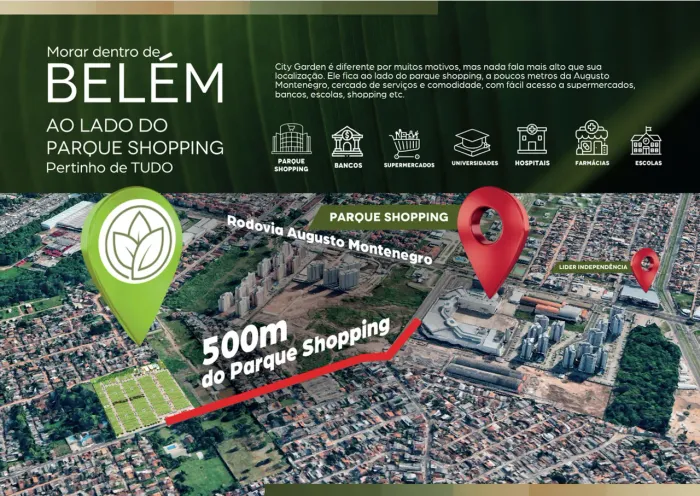 Lote, 168 m² no Parque Verde em Belém