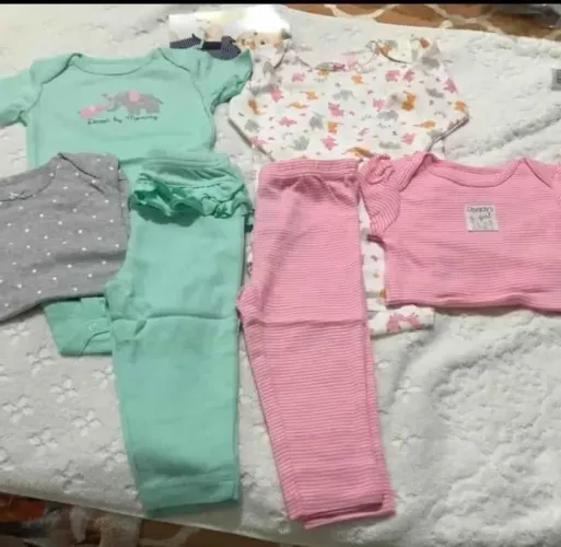 Kit 06 pcs Carter's Menina Tam 6-9meses