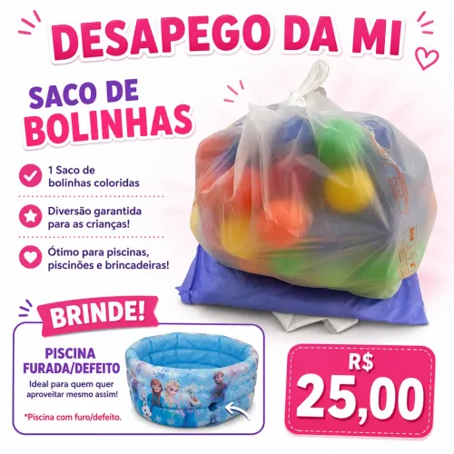 Bolinhas de plástico 