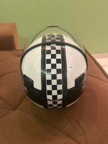 Capacete No Fear Motorcycle Vintage Retrô 3/4 com Viseira Bolha