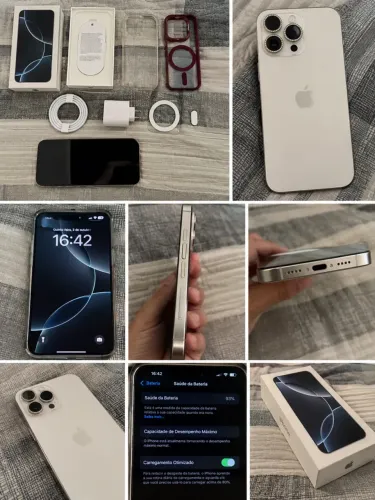 iPhone 16 Pro Max 256GB - Titânio Branco ** BARATO**