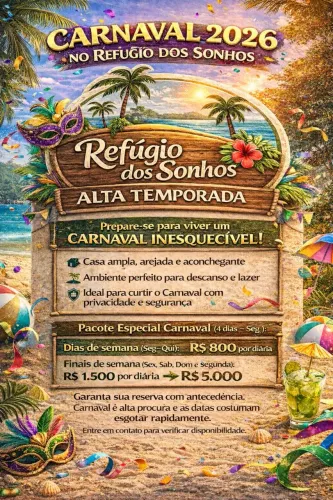 ? Carnaval Mosqueiro 2026 - Refúgio dos Sonhos ?