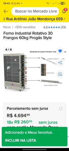 VENDA FRANGUEIRA ROTATIVA INDUSTRIAL PROGAS