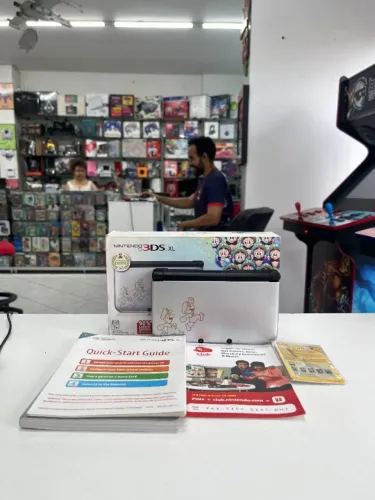 CONSOLE NINTENDO 3DS XL MARIO E LUIGI DREAM TEAM EDITION DESBLOQUEADO 64GB (20 JOGOS) SEMI