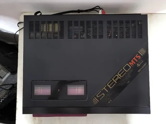 Video Cassete Sharp Vc-799b Stereo 4 Cabeças Raríssimo Preto