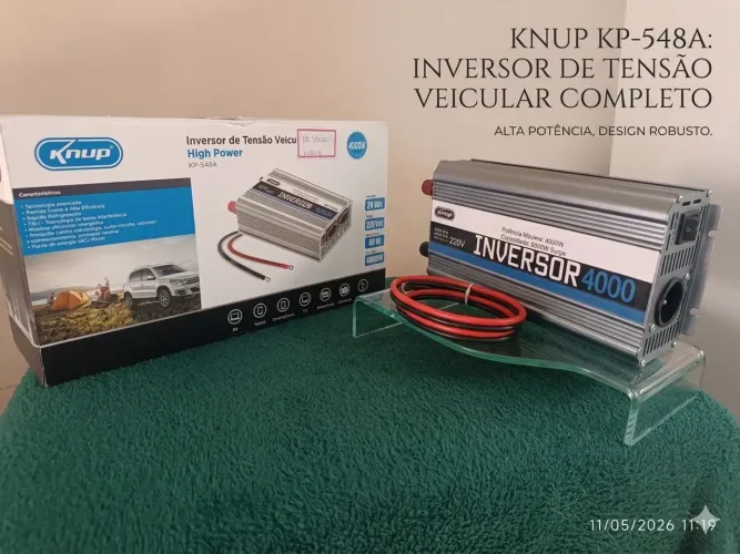 Inversor de Tensão Veicular Knup 4000W 24V para 220V