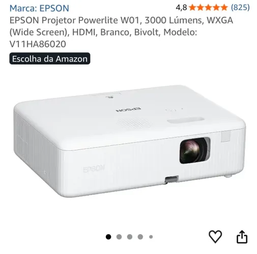 Projetor Epson seminovo