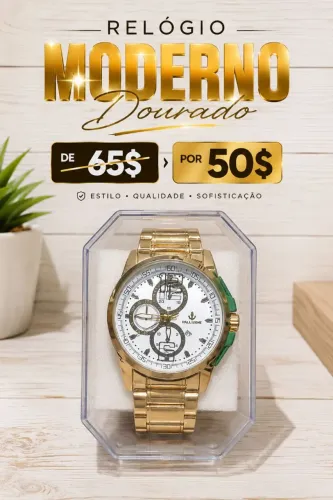 Relógio Modernos aprova d'água