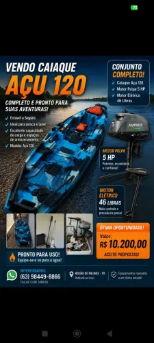 Caiaque mais motor !