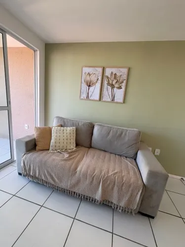 Sofá retrátil cinza 2x0,9m