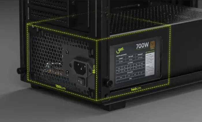 Fonte 700W Get 80Plus Bronze