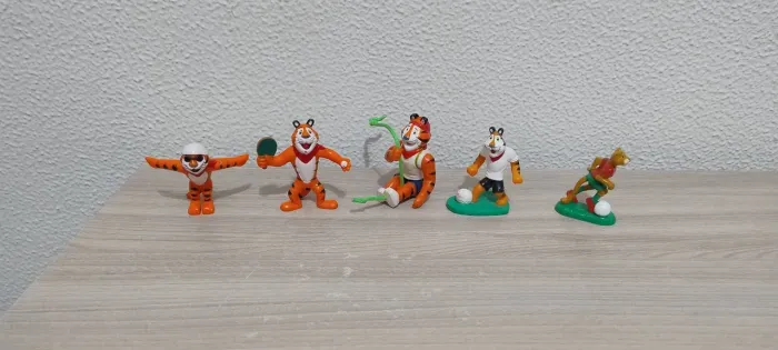 Lote 5 bonecos antigos Sucrilhos Kellogg's