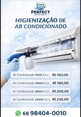 Higienizaçao de ar-condicionado 