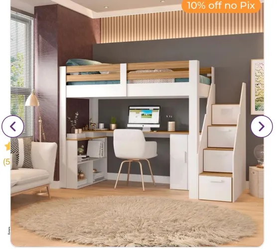 Cama Multifuncional seminova casa tema 