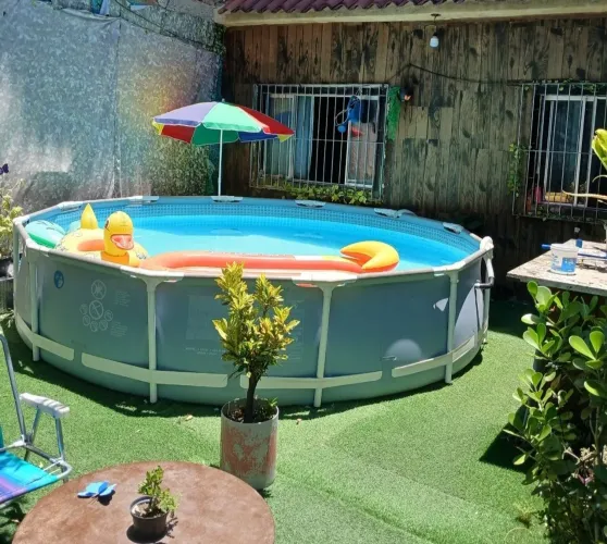 Piscina de plástico