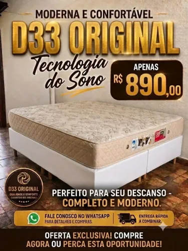 Linda Cama Box Queen Size D33 zeradooO