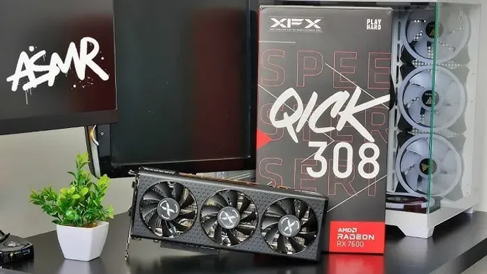 Placa De Vídeo Xfx Radeon Rx 7600 8gb Gddr6 Pci-40 Qick 308 SEMINOVA