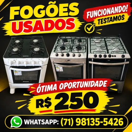 Fogao linha branca e inox