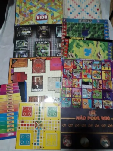 Tabuleiros De Diversos Jogos Antigos Estrela E Outros Leia Descrição