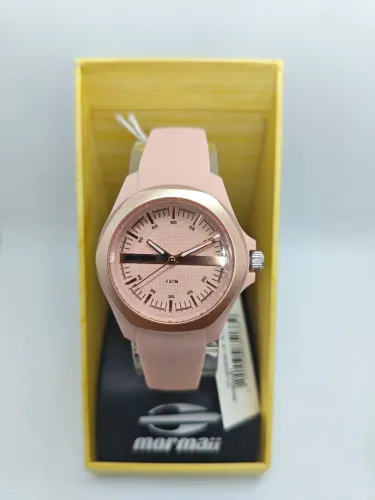 Relógio MORMAII feminino analógico rosa MO2036JL/8T